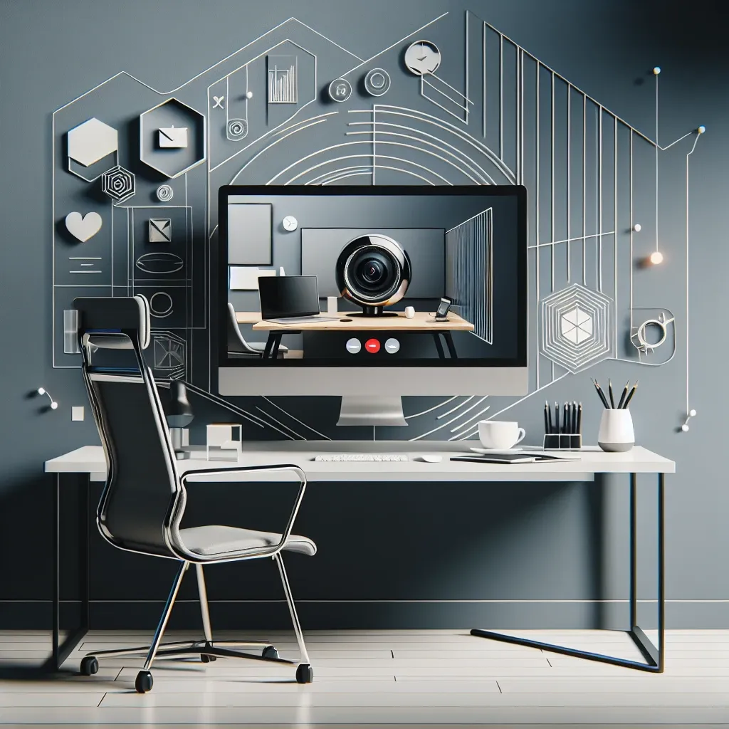 **Alt Text:** "Philips videoconferência monitor com câmera integrada 1080p, ideal para reuniões virtuais e trabalho remoto, destacando sua qualidade de imagem e design moderno."