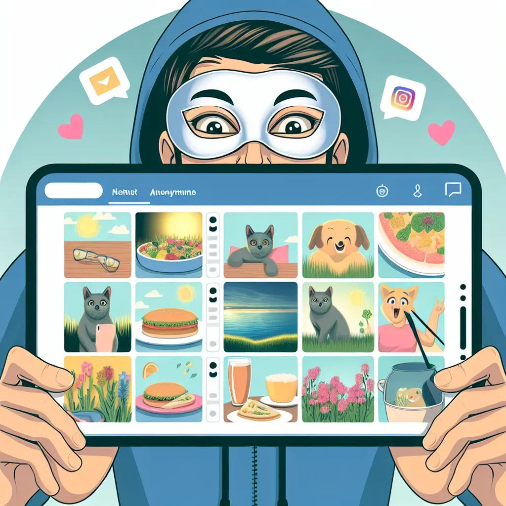 "Imagem ilustrativa do Visualizador de Stories do Instagram, mostrando a interface do aplicativo, com destaque para a funcionalidade de visualizar Stories anonimamente. Guia completo para usuários que desejam explorar Stories sem serem identificados."